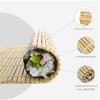 Tapete de bambú reforzado para Sushi, 24 cm x 24