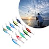10Pcs Artificial Crankbait 3D Fishing Bait Fishing Accesories for Bass