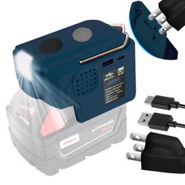 200W Power Inverter for Makita 18V Battery DC 18V to AC 110V with 1 USB Port 1 Type C 1 AC Outlet Portable Power Station Generator