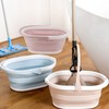 Collapsible Mop Bucket Sturdy PP Large Capacity Portable Handle Multifunction