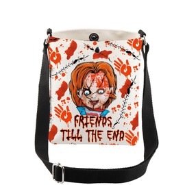 AKTAP Horror Movie Merch Gifts Chucky Friends Till The End Crossbody Bag Chucky Doll Crossbody Purse for Chucky Fans Favors (CB, Friends Till The End CB-HT)