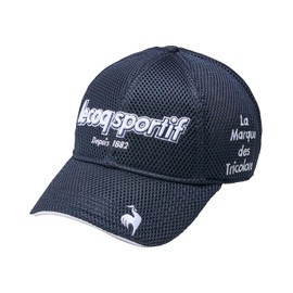 Cox Sportif LG5SCP12M Men's Cap, Double Raschel, Breathable, Logo Design, Cooling, NV00 (navy)