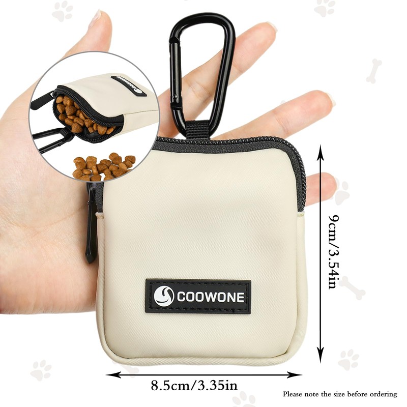 Waterproof Dog Treat Pouch, Dog Training Treat Pouch Built in