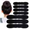 10PCS Hair Bun Maker for Women, Magic Snap Roll Sponge