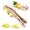 Garlic Press Gold Color Aluminium Alloy Dolphin Style Teeth Design
