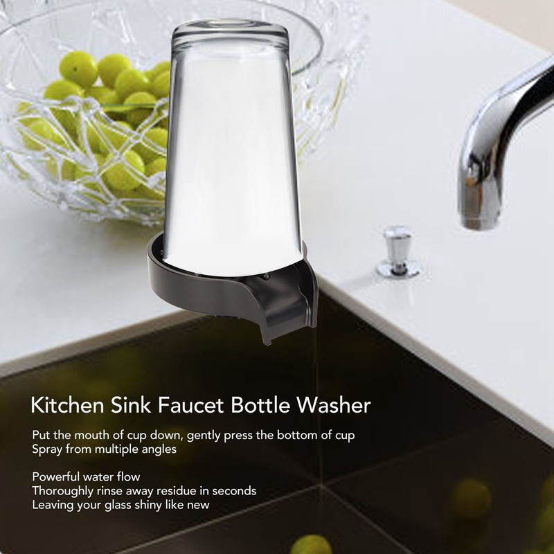 Cup Washer High Pressure Strong Waterflow Automatic Cup Cleaner Faucet
