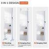 GISSAR Jewelry Organizer Full Length Mirror Jewelry Cabinet Standing/Wall/Hanging Door