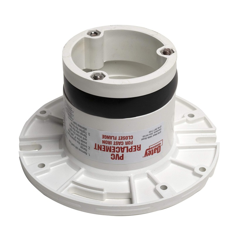 Oatey GIDDS-173390 43539 Replacement Flange Forcast Iron, 4-Inch, PVC