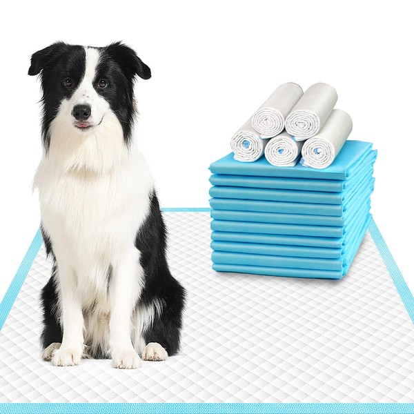 DEEP DEAR Extra Large Dog Pee Pads 28"x34", 30 Count Thicker Puppy Pads XL, Super Absorbent Pee Pads for Dogs, Disposable Dog Training Pads for Doggies, Cats, Rabbits, Pups, Leak-Proof Pet Potty Pads