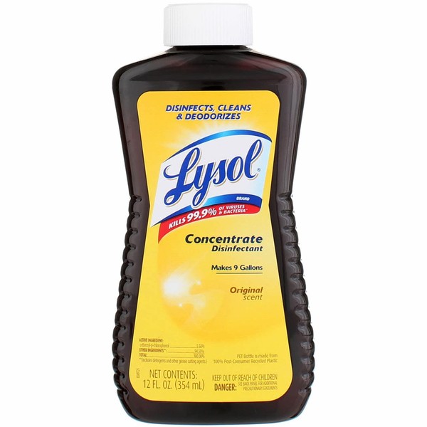 Lysol Concentrate All Purpose Cleaner Disinfectant, 12 Ounce (Pak of 10)