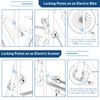 Hiboy Bike Combination U-Lock, Anti-Theft Security Bicycle Lock with Mounting