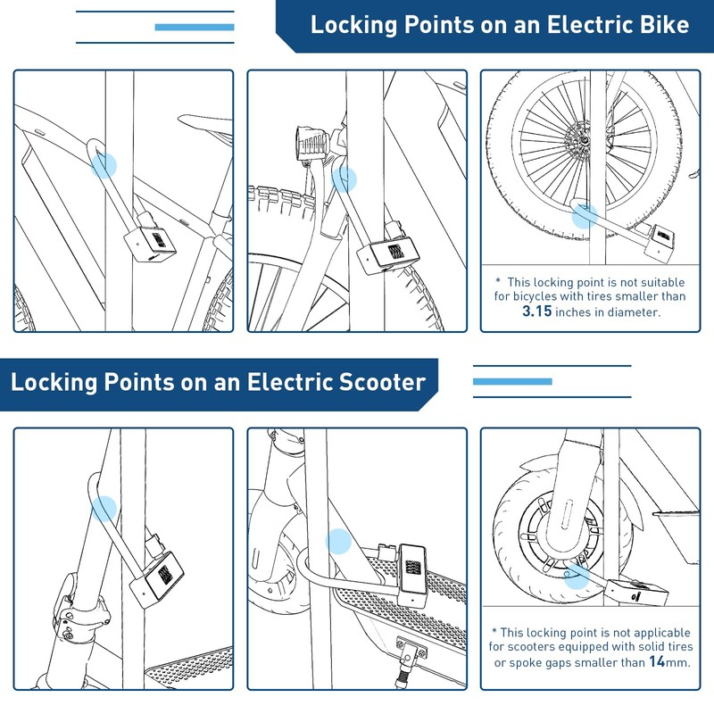 Hiboy Bike Combination U-Lock, Anti-Theft Security Bicycle Lock with Mounting