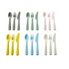 Ikea Plastic 18-Piece Cutlery Set Mixed Colours, Set of 6