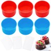 YuCool 6 Molde de silicona para tartas, moldes redondos para