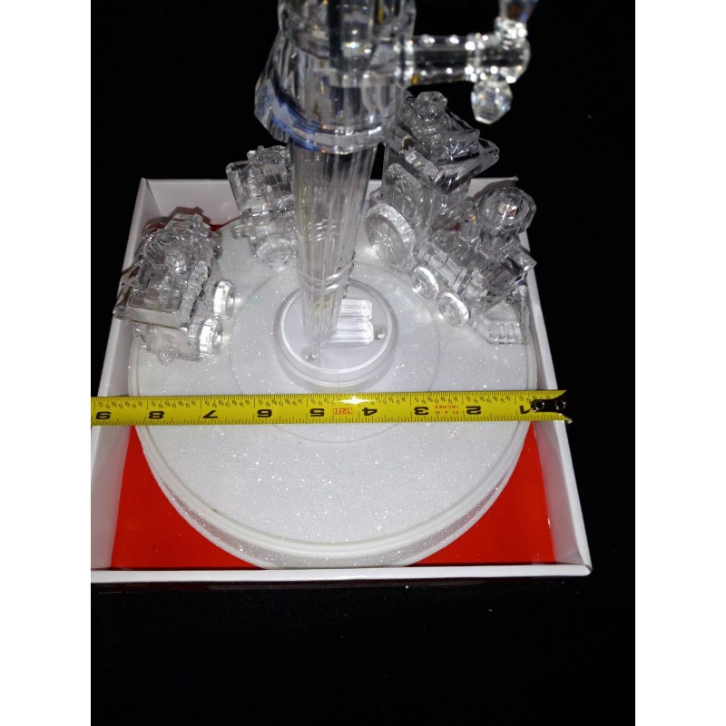 Holiday Time NUTCRACKER color changing LED LIGHT UP Animation TRAIN