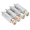 4pcs RCA Plug Silver Plated HIFI Solder RCA Connector Accommodates