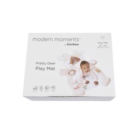 Modern Moments by Gerber Gerber Modern Moments Baby Girl Play Mat NEW Pretty Deer 38"x 28" Tummy Time