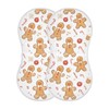 TEAMOMAS Christmas Gingerbread Man Candy Muslin Burp Cloths for Baby,