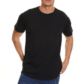 MERINNOVATION Merino Wool T-Shirt Mens Wicking Merino Wool Undershirt Lightweight Base Layer (Wool Socks Included Black