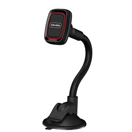 VEN-DENS Magnetic Phone Car Mount - Windshield Phone Holder for Car with Long Arm, Suction Cup, & Super Strong Magnet Compatible with Motorola Moto E40 / Moto E30 / Moto E20 etc