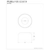Kingston Brass PFLBELL1120 1-1/2" Bell Flange, Matte Black
