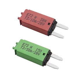 Ieron 28 V DC, manuelle Rückstellung, Mini-ATM-Leistungsschalter im Blade-Stil, Stromkreisschutz mit Stellfläche, 10 A, 30 A (2 Stück)