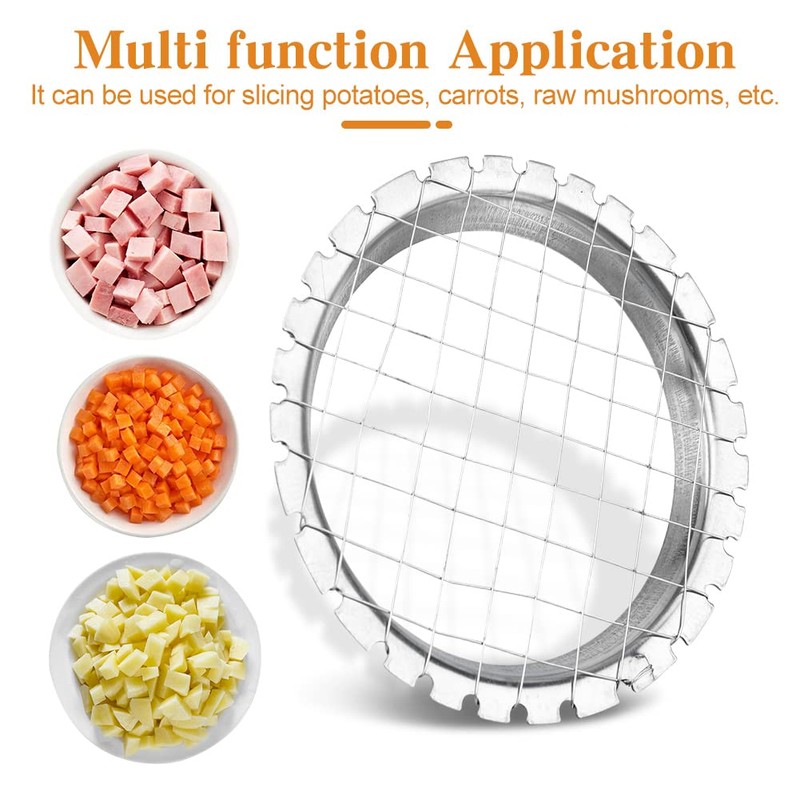 Egg Chopper Stainless Steel Egg Slicer Fruit Cube Salads Cutters