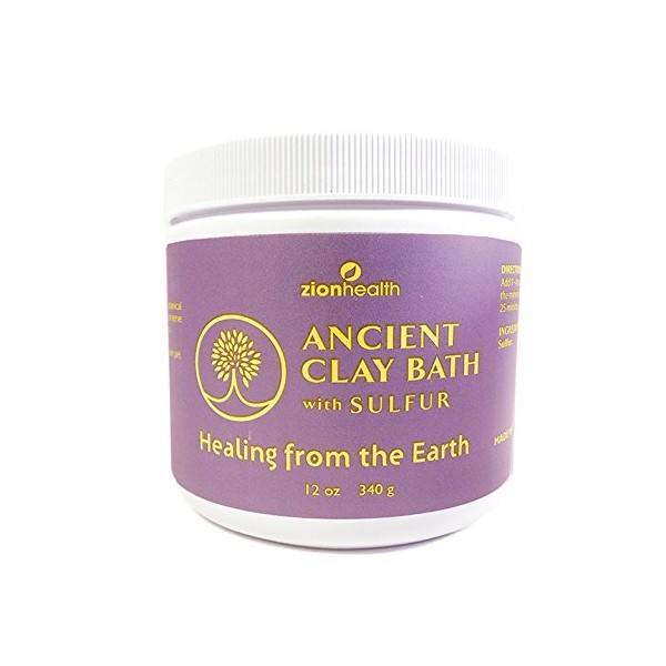 Ancient Clay Sulfur Bath Minerals for Aches, Pains 12 oz.