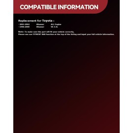 AUTOSITY 78316 Air Conditioner AC Compressor fits for 1996-2002 4Runner 3.4L， Replace# 77316 A/C Compressor