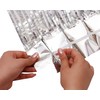 3pcs Metallic Tinsel Foil Fringe Curtain, Shiny Hanging Streamers, Long