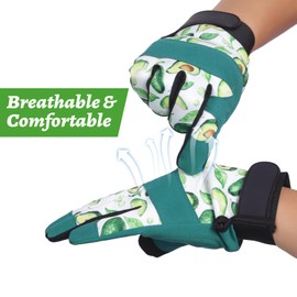 Gardening Gloves for Women - Leather Garden Gloves Thorn Proof