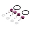 JDMSPEED Purple Universal CNC Billet Bumper Trunk Quick Release Fastener
