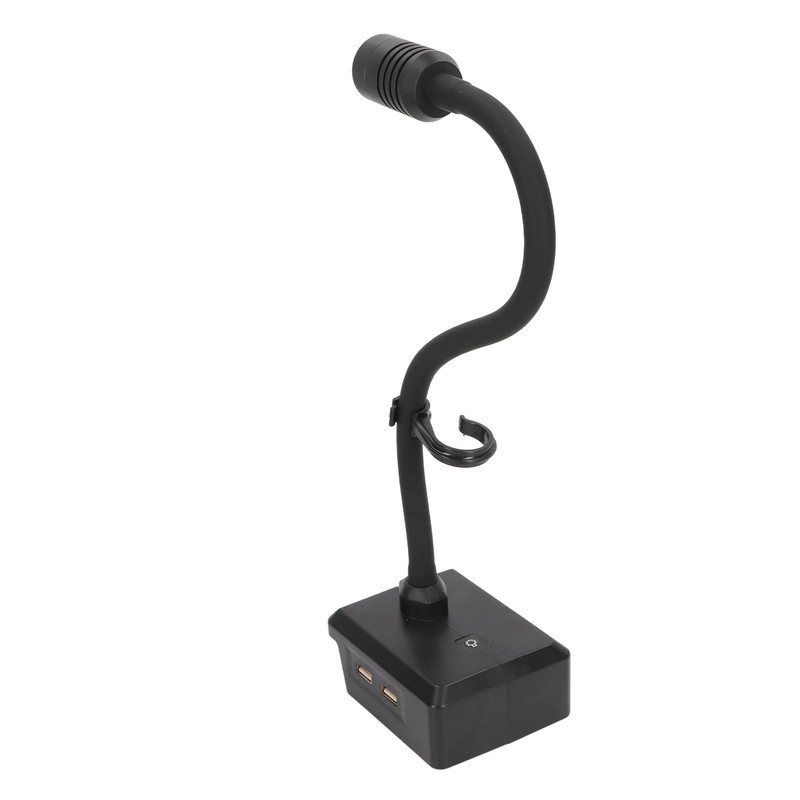 Gooseneck Work Light LED Cordless Lamp Rechargeable 2 USB Ports