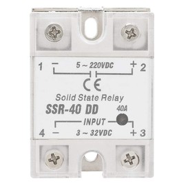 Oumefar 40A 1Pc SSR-40 DD Relay Compact Solid State Relay Module Relay Module 5-220V DC Industrial Automation Process for Industrial Automation Process