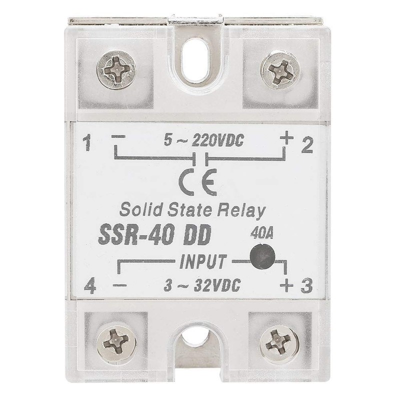 Oumefar 40A 1Pc SSR-40 DD Relay Compact Solid State Relay