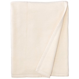DownTown Company "Granny 100% Natural Egyptian Cotton, Cashmere Soft Blanket, Imported from Portugal, Throw Size, Cream