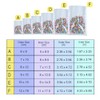 2.7x3.9 inch White Resealable Mylar Bags, Holographic Pouch With Window
