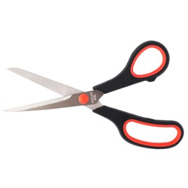 D.RECT - Sg-210 - 21 cm - Stainless Steel Cutting Scissors for Paper and Tapes | Rubber Handle | School Scissors for Use in Home, School, and Office Sg-210 21cm, 009502,Black