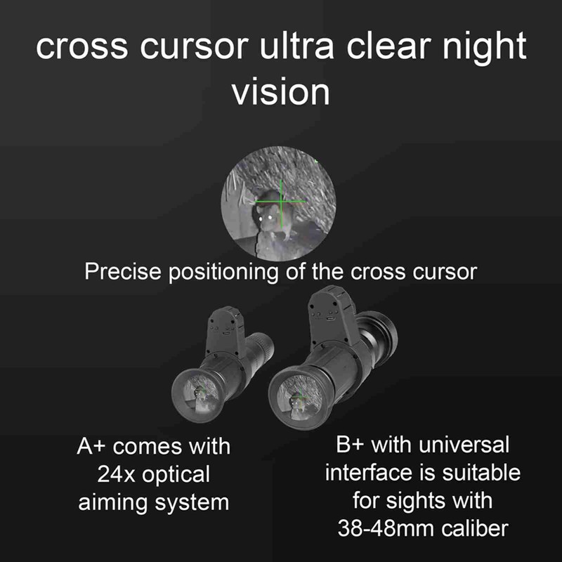Digital Night Vision Device Portable Crossing Cursor Monocular Infrared Night