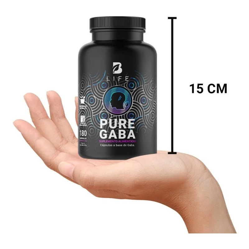 B-Life Pure GABA | Relajación Natural | 180 cápsulas de