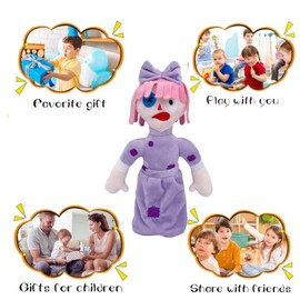 Super JAKES The Amazing Digital Circus Plush, Pomni and Jax TV Fan Plushies, Christmas or Birthday Gifts for Boys and Girls