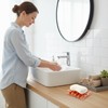 KUHPLOVE Draining Soap Holder Made of Resin, Terrazzo Pattern Tray