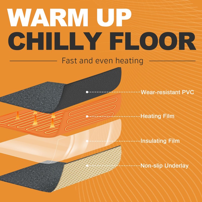 Floor Heater for Indoor Use (Black Granite)