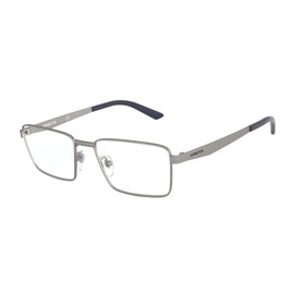Arnette Men's An6123 Metal Rectangular Prescription Eyeglass Frames, Matte Gunmetal/Demo Lens, 53 mm