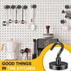 DIYMAG Black Magnetic Hooks, 118 LB Heavy Duty Strong Magnet