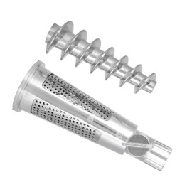 Meat Grinder Tomato Deterrent Screw Shaft Filter Sleeve Accessories for Mixer Attachment Smooth Aluminium Alloy ABS Material