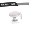 OSALADI Stylish 30pcs Brushed Metal Knobs Replacement Handles for Cabinet