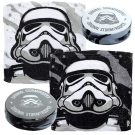 Puckator The Original Stormtrooper Compressed Travel Towel - Backpacking Traveling Essentials Essential - Hangover Kit Holiday Travel Camping Must Haves Accessories Mini Face Expandable Towel Towels