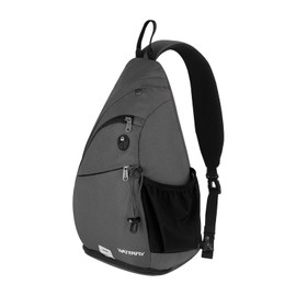 WATERFLY Sling Bag Sling Backpack Crossbody Shoulder Bag for Men Women Traveling Cycling Hiking Daypack (Large)