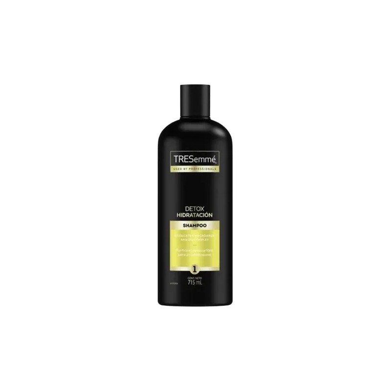 Shampoo TRESemmé Detox Hidratación, ideal para el cuidado del cabello